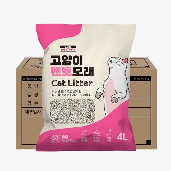 파미데이즈 벤토나이트 고양이모래 고양이 무향 11.6kg 1개