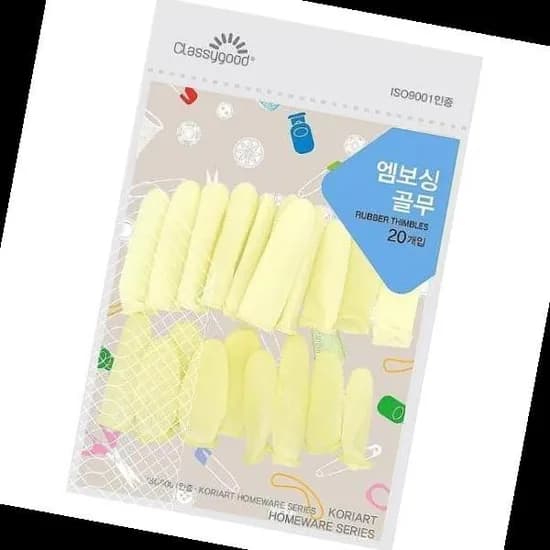 리브 엠보싱 골무 20개입 1개