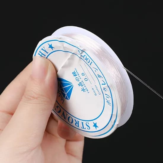비즈 만들기용 탄성 우레탄 줄, 0.6mm, 10m