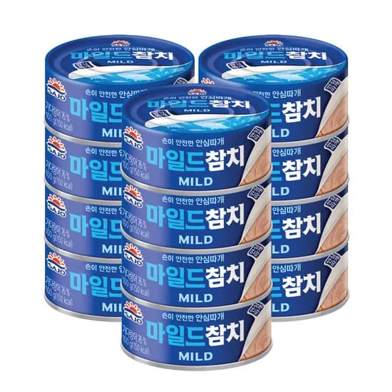 사조 마일드 참치, 100g, 12개