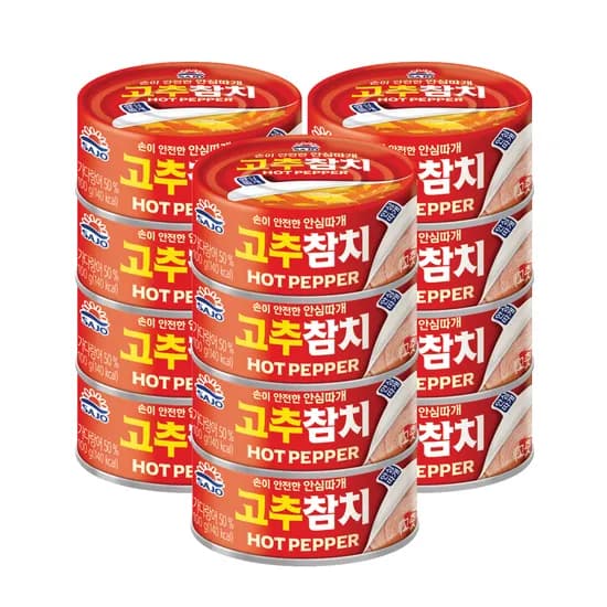 사조 고추참치, 100g, 12개