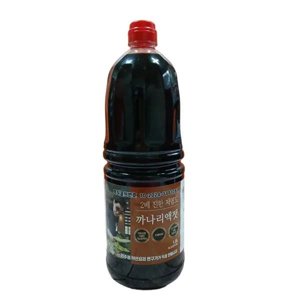 2배 진한 저염도 까나리액젓 1.8L 1개