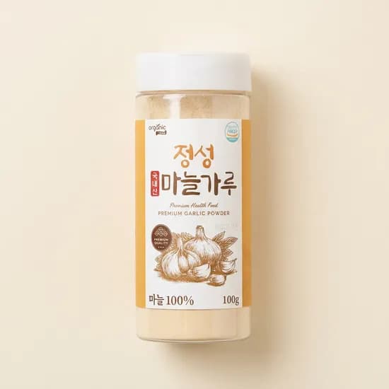 오가닉프렌즈 정성 마늘가루 분말 100g 2개