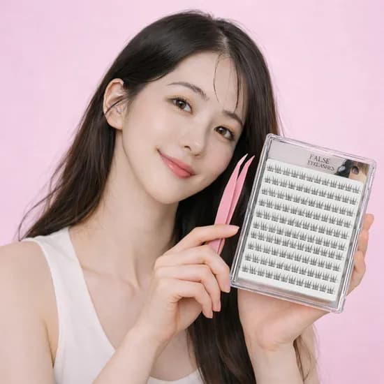 노글루 3D 인조 속눈썹 세트, 블랙, 120개, 1세트