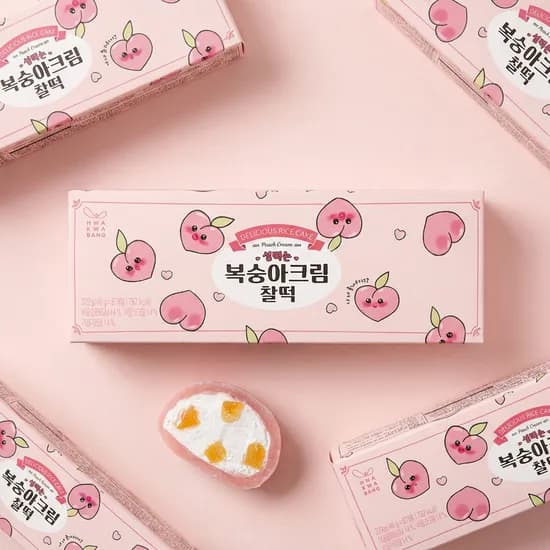 화과방 설레는 복숭아크림찰떡 40g 8개입 4박스 29,900원