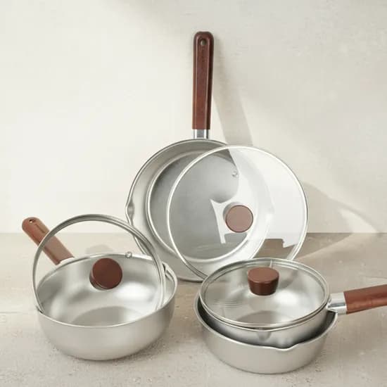 델라고 통5중 무연마제 멀티웍, 20cm, 1개 + 전용뚜껑, 1개