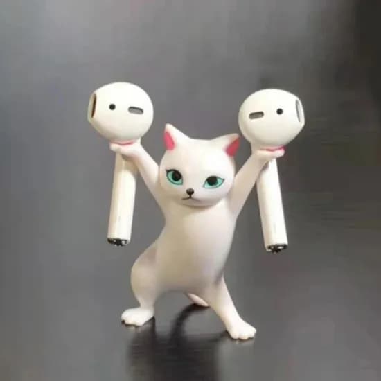 고양이 에어팟 거치대, 얼룩이, 1개
