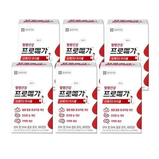 종근당건강 프로메가 오메가3 트리플 60정 6개