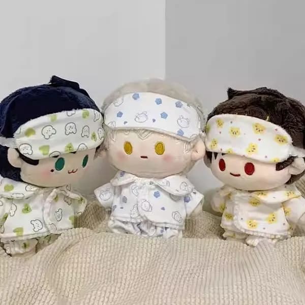인형옷 솜인형 잠옷 연두색 10cm 1개