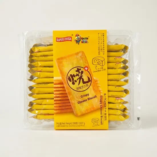 슈퍼비비가 크리스피 치즈맛 비스킷 26봉 2팩