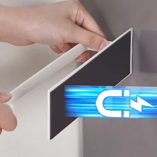 글로파이 무타공 자석 키친타올 걸이, 화이트