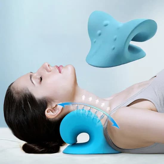 넥 스피릿 경추 지압쿠션, 블루, 1개