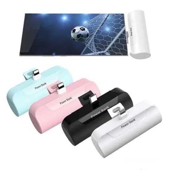 프리미엄 도킹형 보조배터리 5000mAh 블랙 C타입 1개