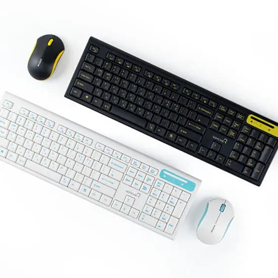 로이체 슬림 저소음 무선 키보드 마우스 세트 콤보, RX-3100, 블랙, 일반형, 1개
