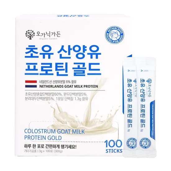 오가닉가든 초유 산양유 프로틴 골드, 100포