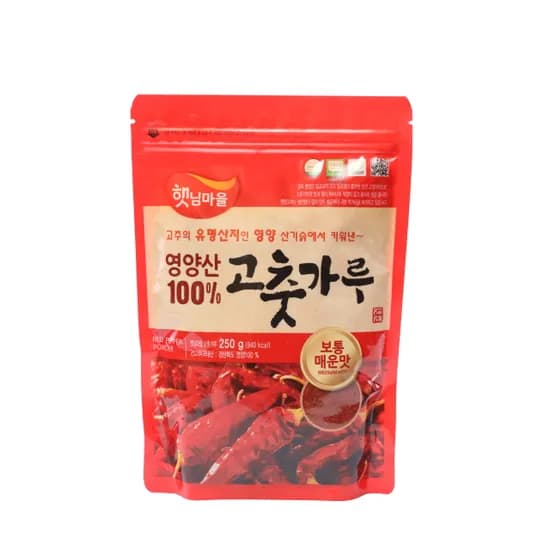 햇님마을 고춧가루, 영양산, 보통 매운맛, 250g, 1개