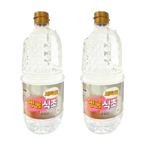 으뜸 프리미엄 세탁물 헹굼식초 1.8L 2개 3.6L