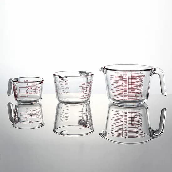 TDY 내열 강화 유리 계량컵, 250ml, 1개