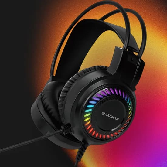 GEOMAX 가상 7.1채널 USB 게이밍 헤드셋, GM-GH1500, 블랙, 1개