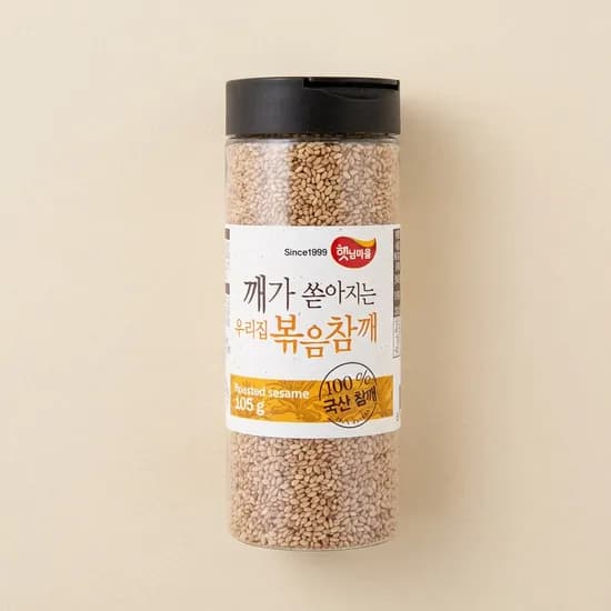 햇님마을 깨가 쏟아지는 우리집 볶음참깨 105g 1개
