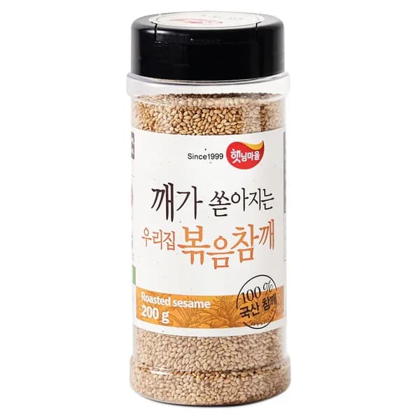 햇님마을 국내산 깨가 쏟아지는 우리집 볶음참깨 200g 1개 13,900원