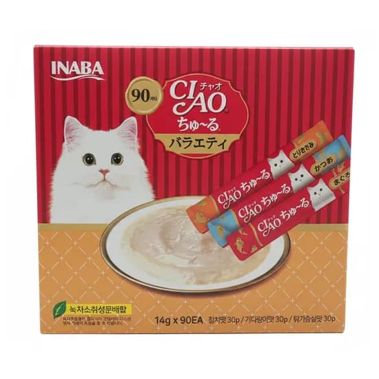 이나바 차오츄르 고양이간식 코스트코 참치 가다랑어 닭가슴살 맛 90입 44,100원