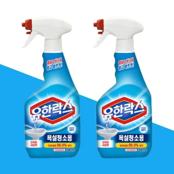 유한락스 욕실청소용 500ml 2개