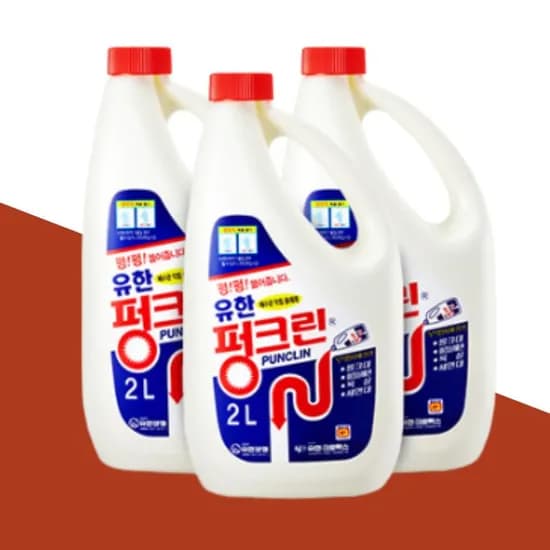 유한락스 펑크린 배수구세정제 2L 3개입 1세트