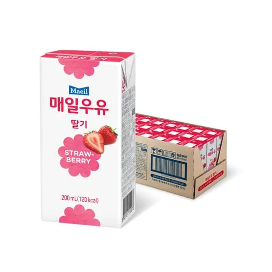 매일유업 매일우유 딸기 200ml 24팩
