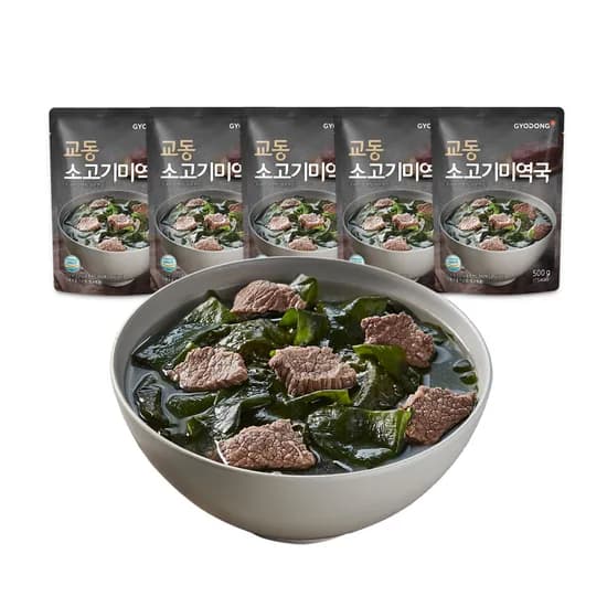 교동 소고기 미역국, 500g, 5개