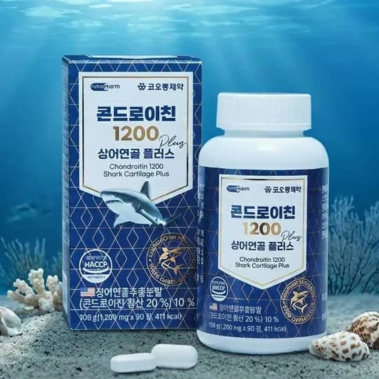 코오롱제약 콘드로이친 1200 상어연골 플러스, 1200mg, 90정, 1개