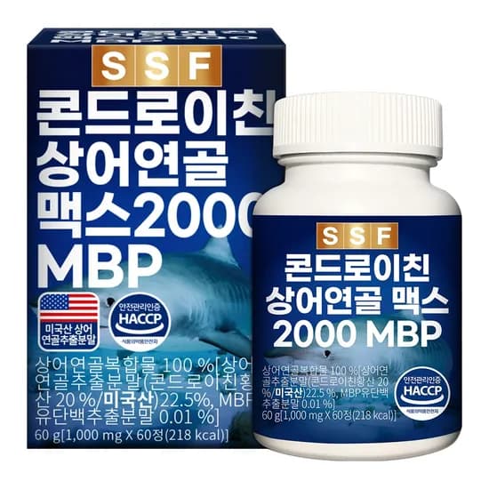 순수식품 콘드로이친 상어연골 맥스 2000 MBP 60정 1개