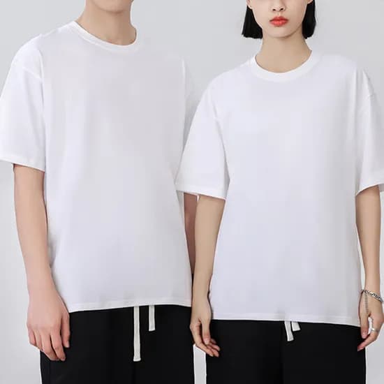 순면 20수 옆트임 레이어드 반팔 티셔츠 화이트 M 1개