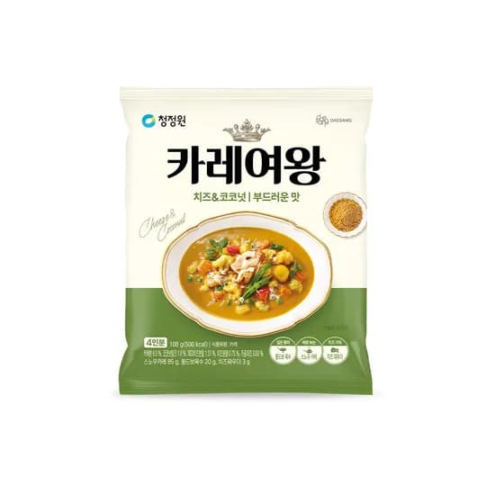 청정원 카레여왕 치즈코코넛 108g 1개