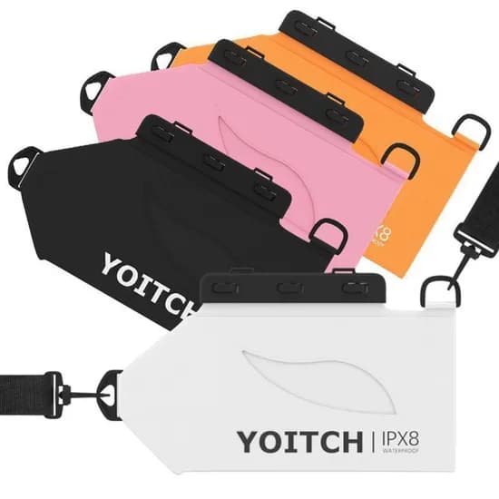 YOITCH 레릭 힙색 대용량 방수팩, 블랙, 1개