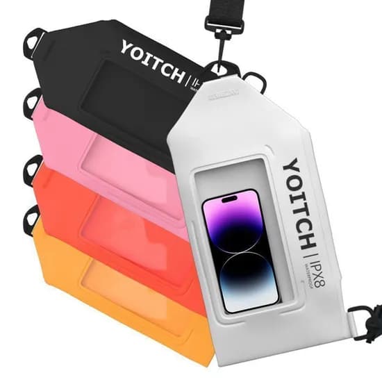 YOTICH 레릭 힙색 플러스 대형 방수팩, 화이트, 1개