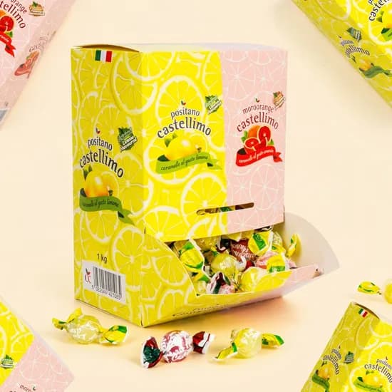 포지타노 캔디사탕 선물박스 레몬 500g 외 오렌지 500g 1세트