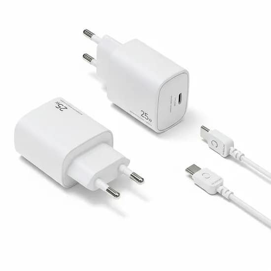 PD 25W 초고속 C타입 케이블 포함 충전기 화이트 1개