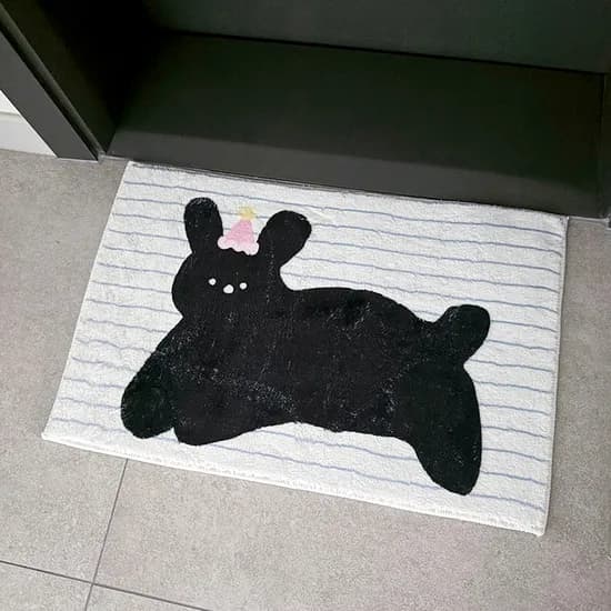 뽀송뽀송 애니멀 발매트, 토끼, 40x60cm, 1개