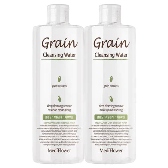 메디플라워 곡물 페이셜 클렌징워터 500ml 2개