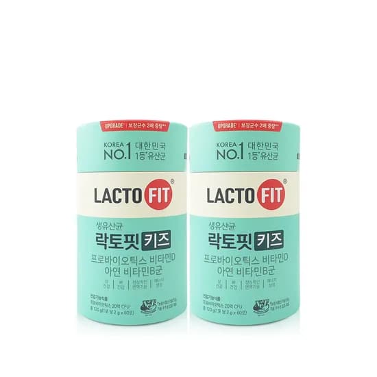 종근당건강 생유산균 락토핏 키즈, 60포, 2통