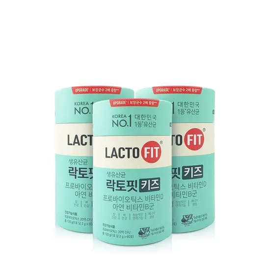 종근당건강 생유산균 락토핏 키즈, 60포, 3통