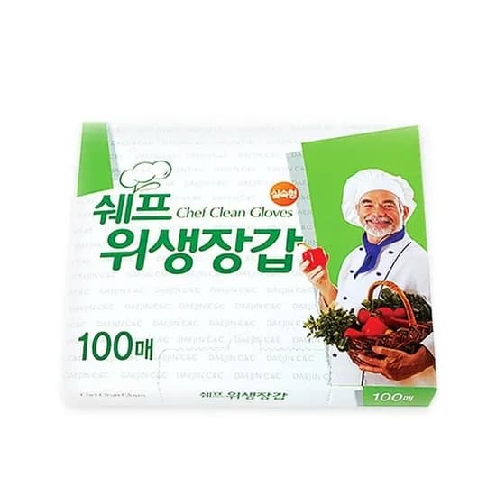 쉐프 위생장갑 실속형, 100매, 1개