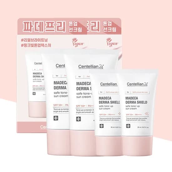 동국제약 마데카 더마 쉴드 세이프 톤업 선크림, 40ml, 2개 + 20ml, 2개