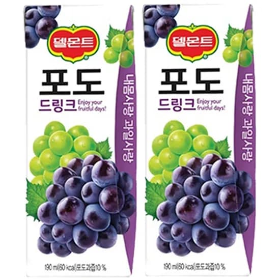 델몬트 포도드링크 190ml 32개 12,130원