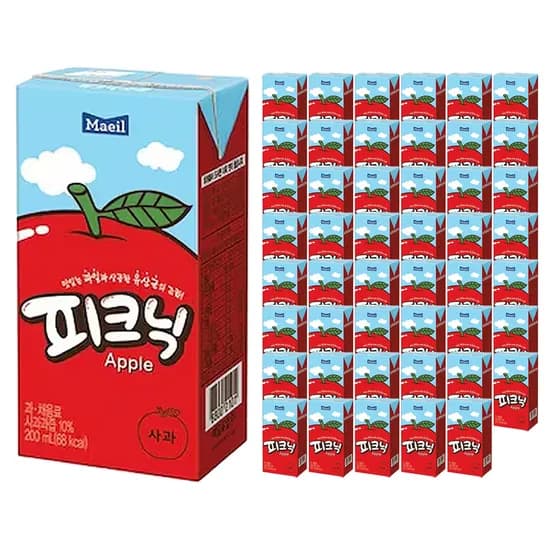 피크닉 사과맛 200ml 48개