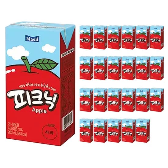 피크닉 사과맛 200ml 24개