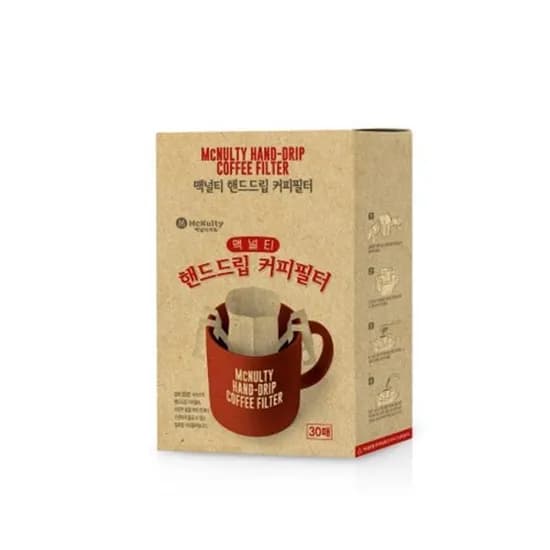 맥널티 핸드드립 커피필터 30매 1박스 7,100원