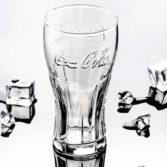 릴팡 코카콜라 캔 글라스컵, 350ml, 2개