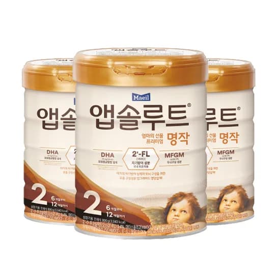 앱솔루트 엄마의 선물 프리미엄 명작 2, 800g, 3개